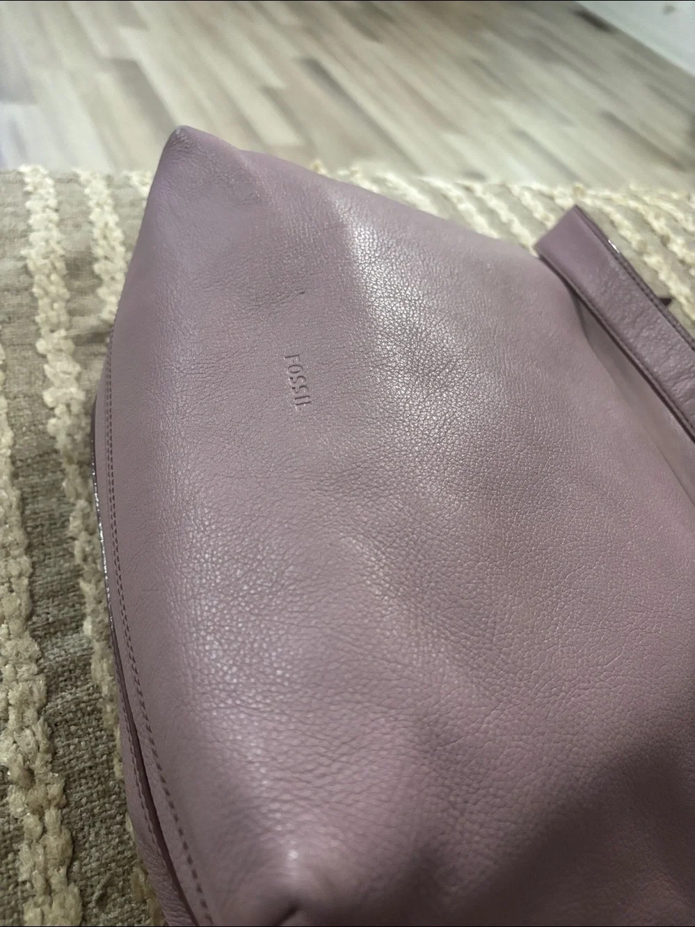 Fossil  Maya Leather Hobo Shoulder Bag in Dusty Pink